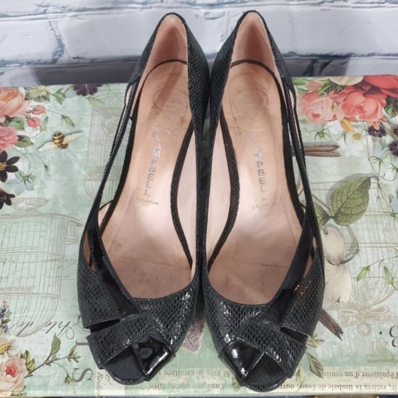 Jeffrey Campbell Danger Peep Toe Kitten Heel - Picture 4 of 8